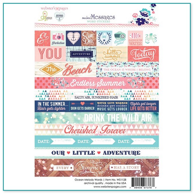 Quote Stickers For Scrapbooks