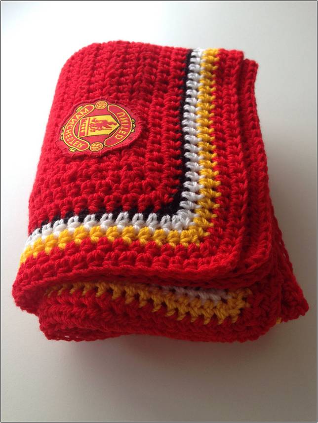 Knitting Pattern For Manchester United Scarf