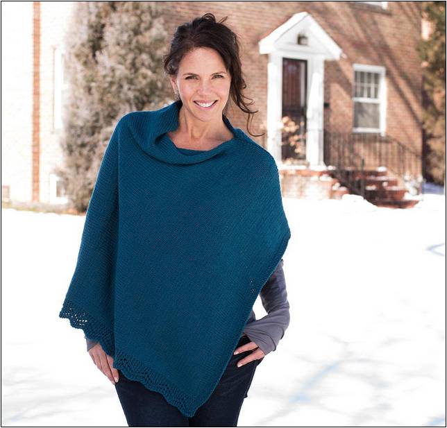 Poncho Knitting Pattern With Sleeves